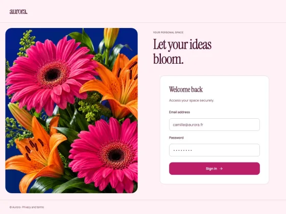 Bloom Keycloak sign-in theme preview