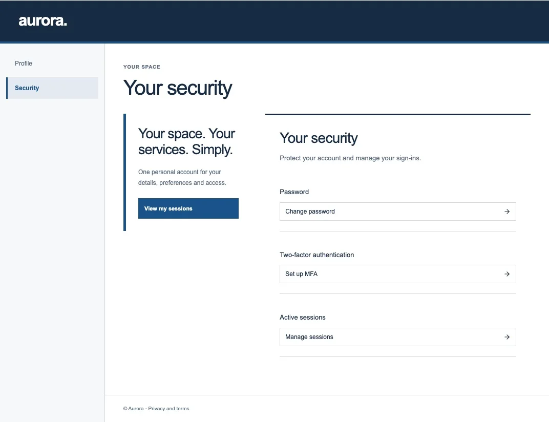 Civic security screen