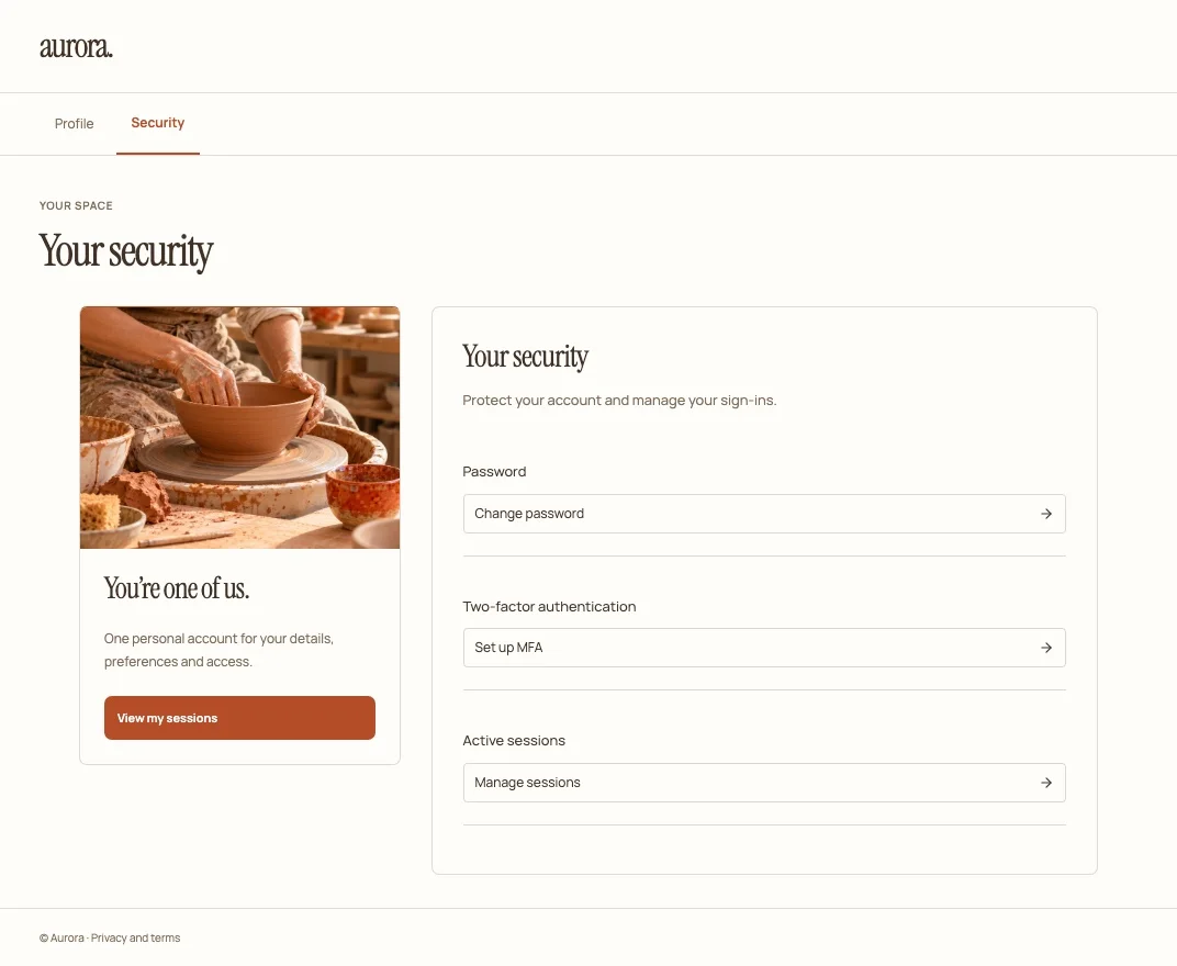 Counter security screen