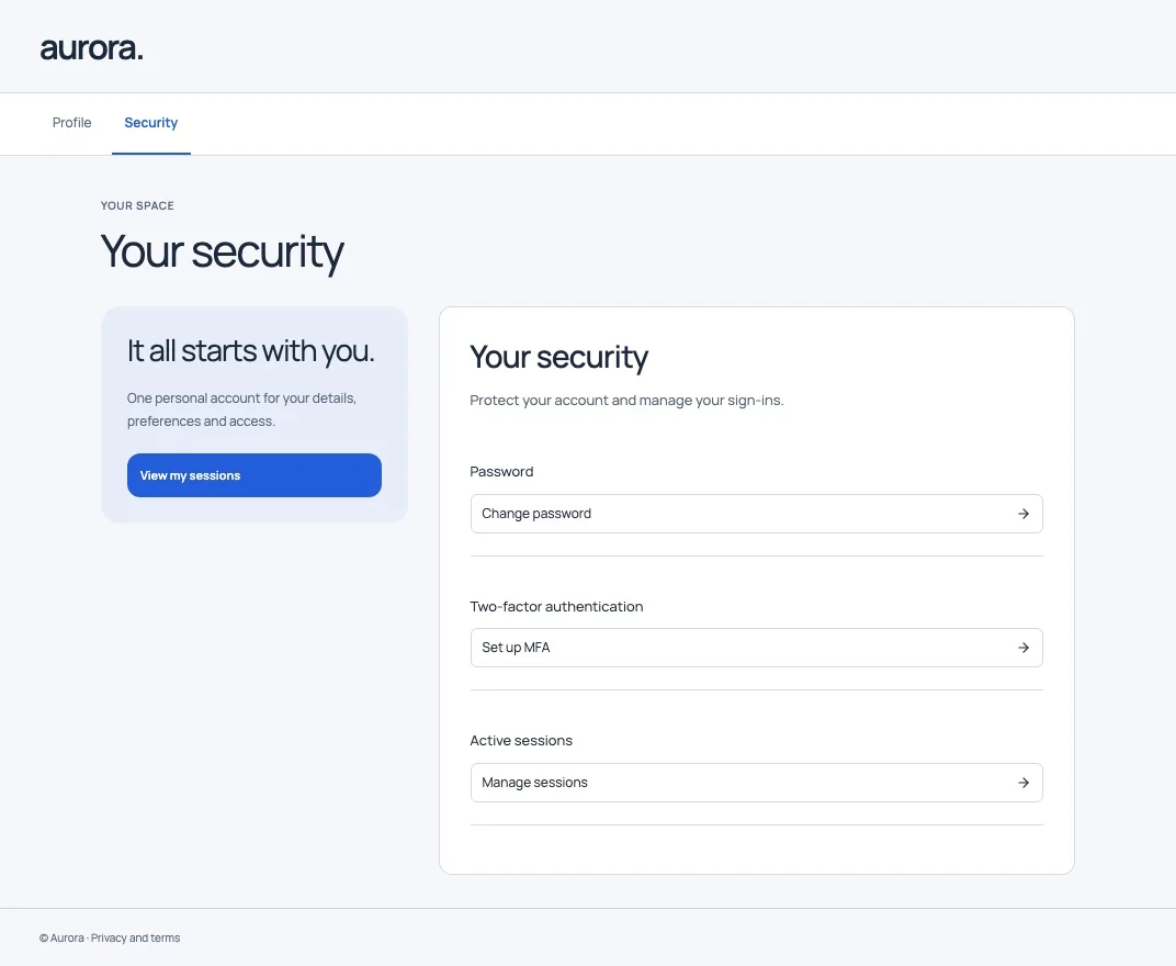 Clarity security screen