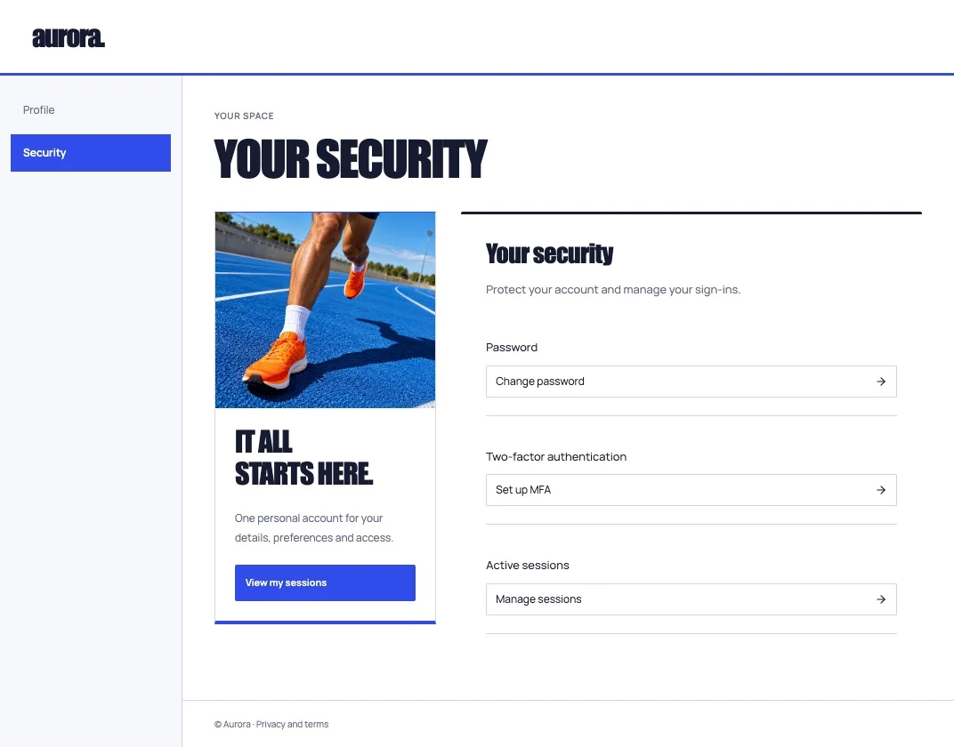Momentum security screen