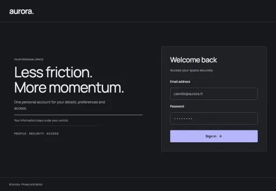 Precision Keycloak sign-in theme preview