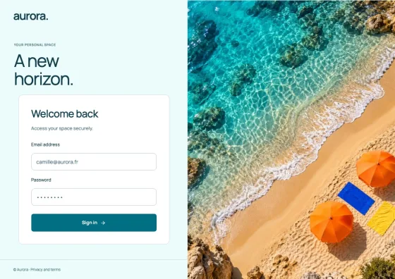 Shore Keycloak sign-in theme preview