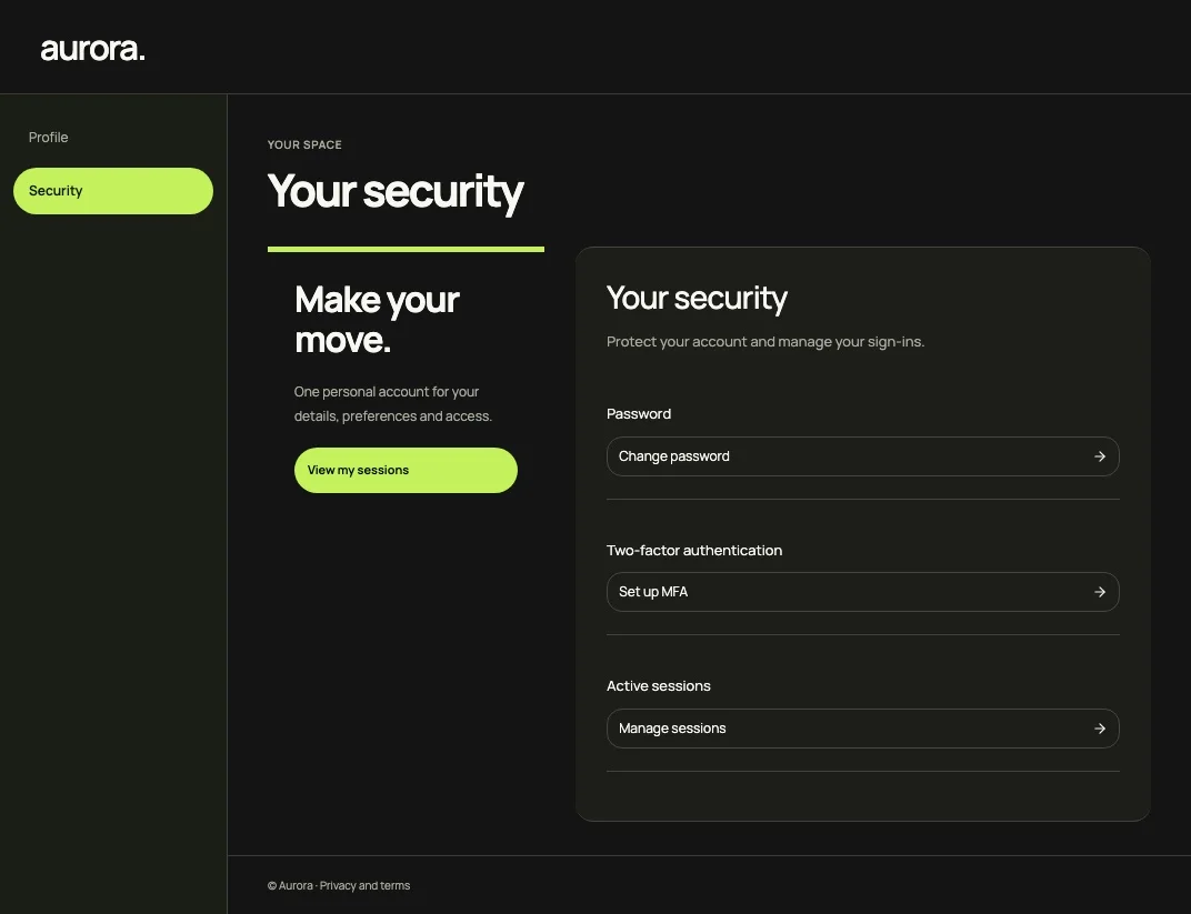 Signal security screen