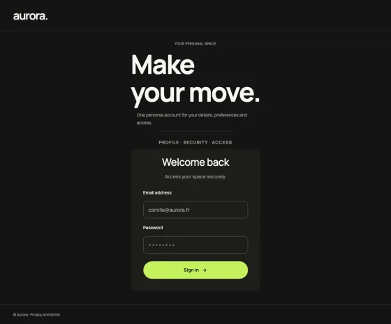 Signal Keycloak sign-in theme preview