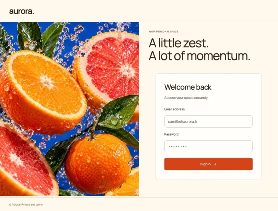 Zest Keycloak sign-in theme preview